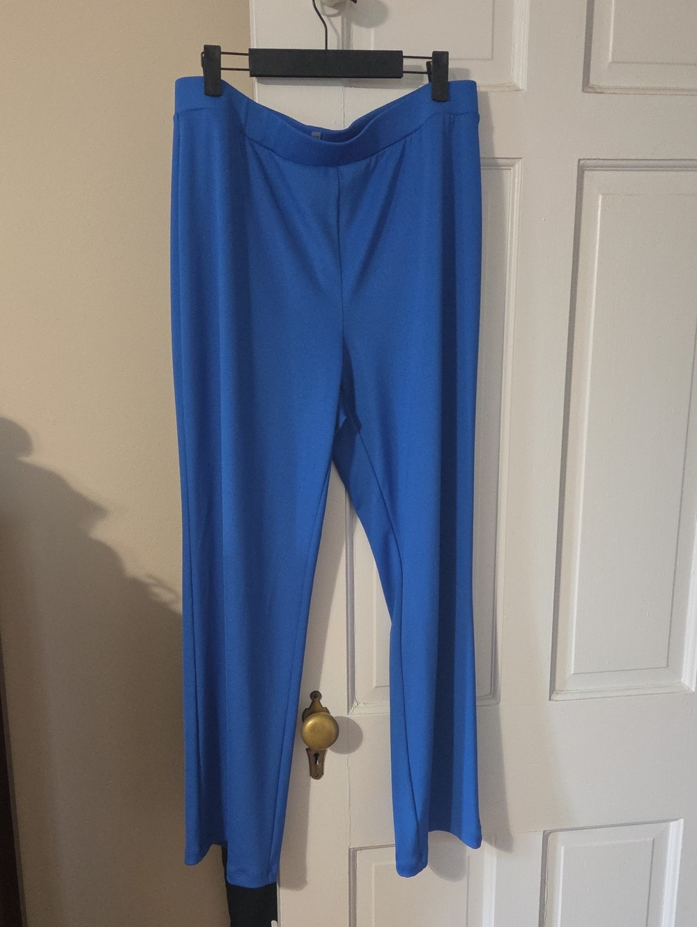 Kasper Bright Blue Wide-Leg Pull-On Pants In Size PXL